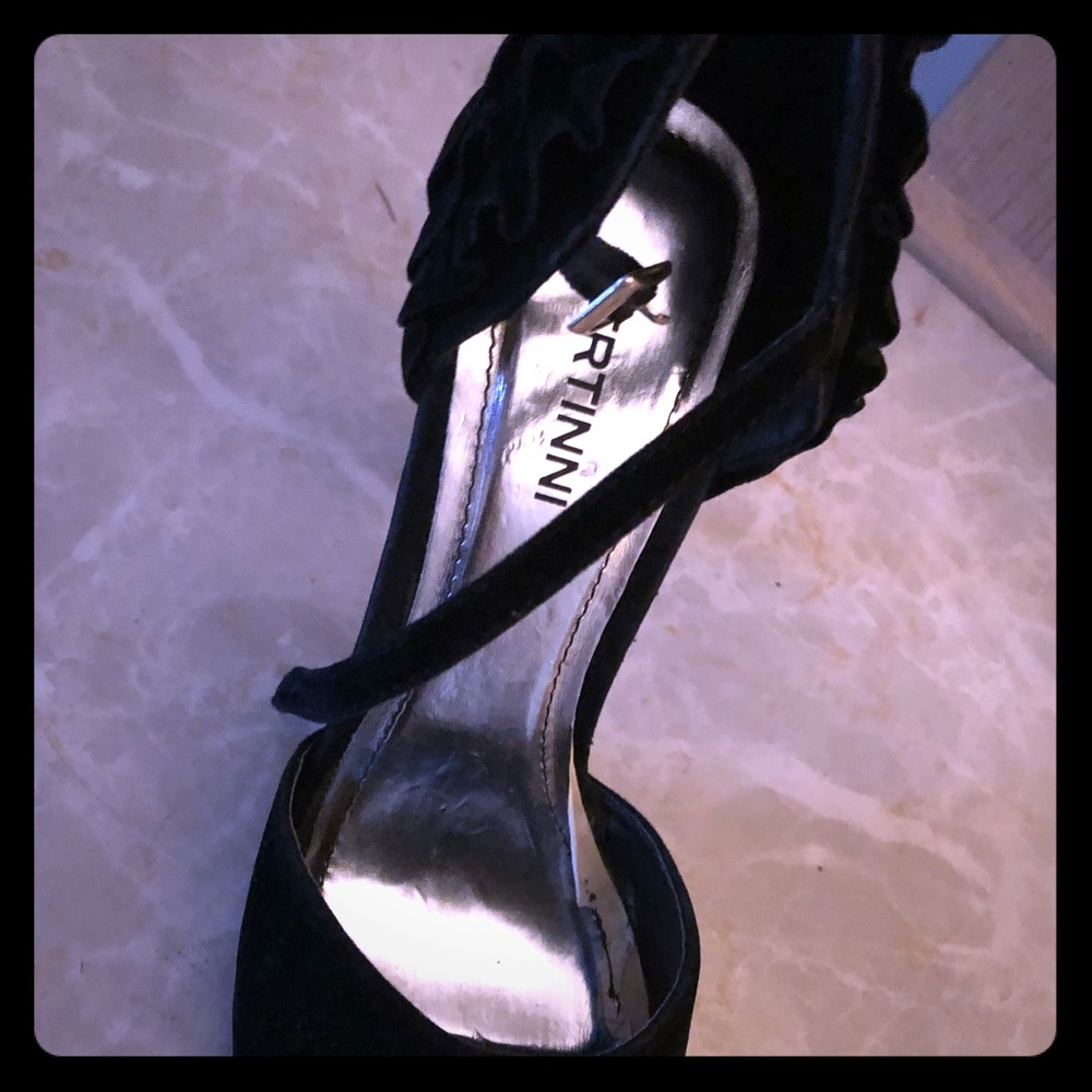 Black Suede Bertini Heels
